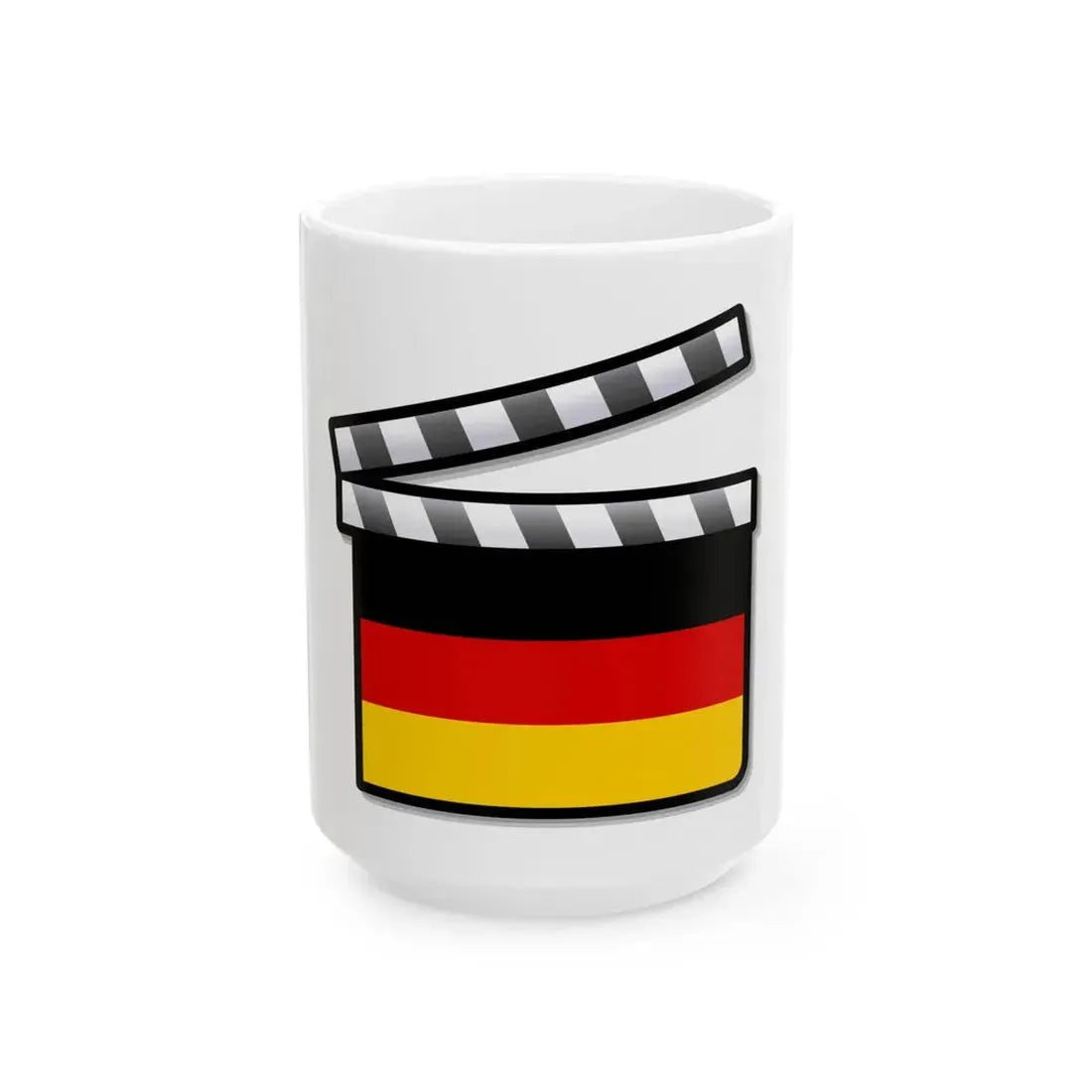 Germany film clapperboard (Germany) White Coffee Mug 15oz - Go Mug Yourself
