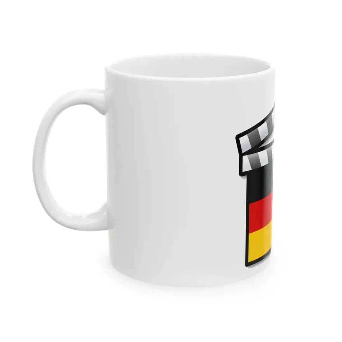 Germany film clapperboard (Germany) White Coffee Mug - Go Mug Yourself
