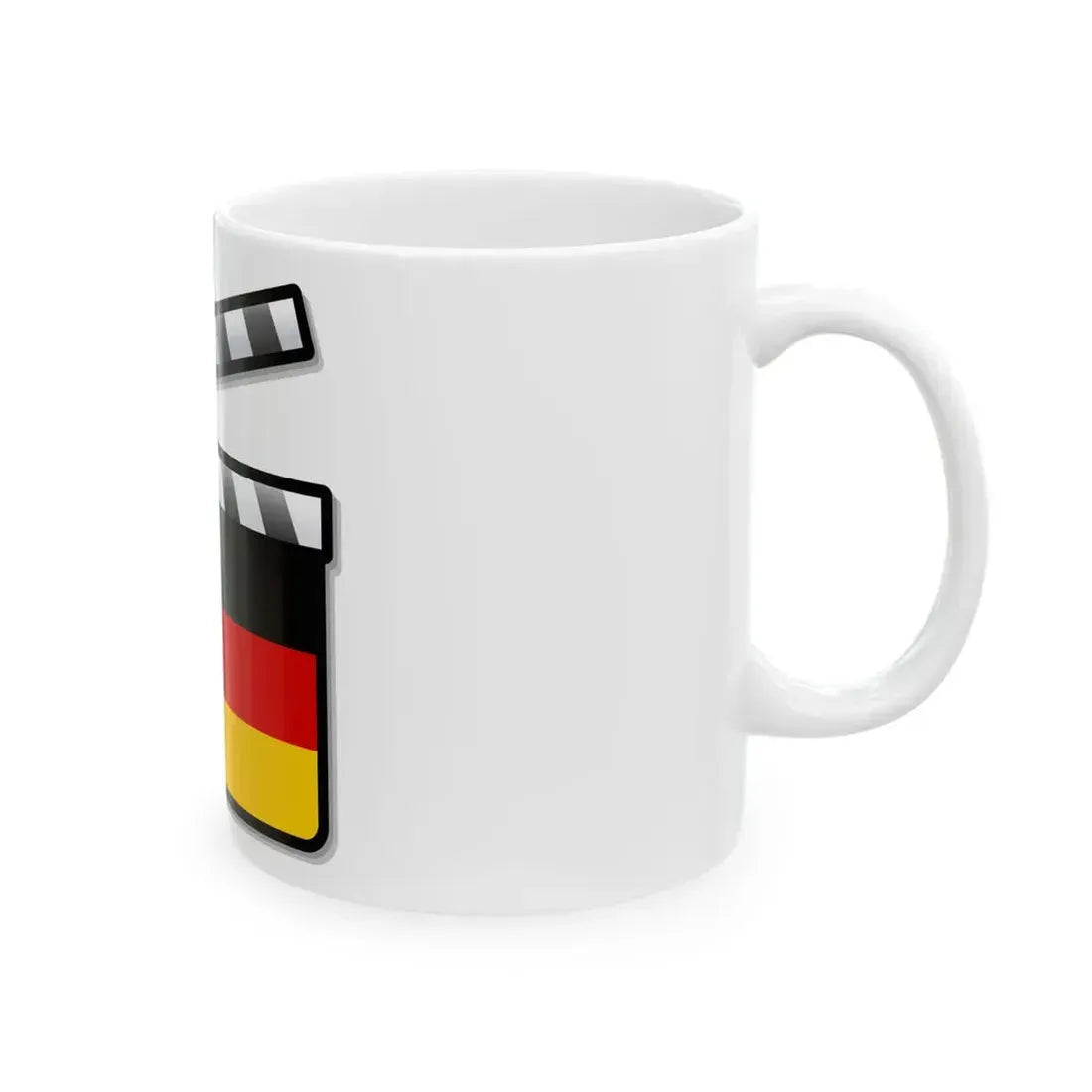 Germany film clapperboard (Germany) White Coffee Mug - Go Mug Yourself