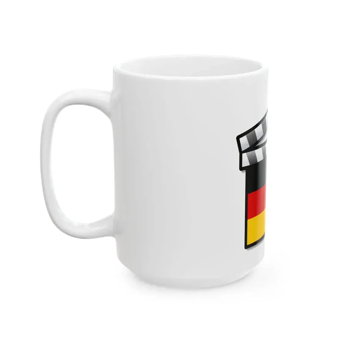 Germany film clapperboard (Germany) White Coffee Mug - Go Mug Yourself
