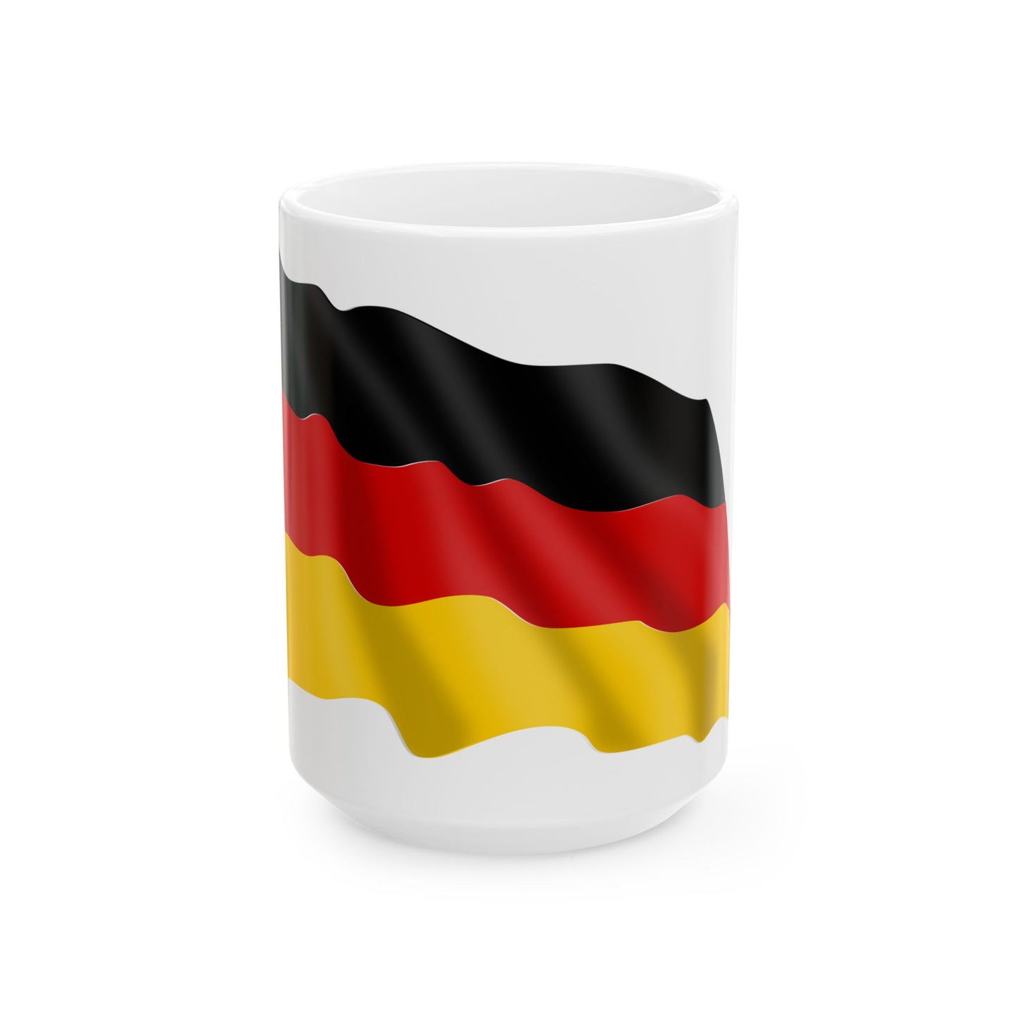 Germany-flag (Germany) White Coffee Mug-15oz-Go Mug Yourself