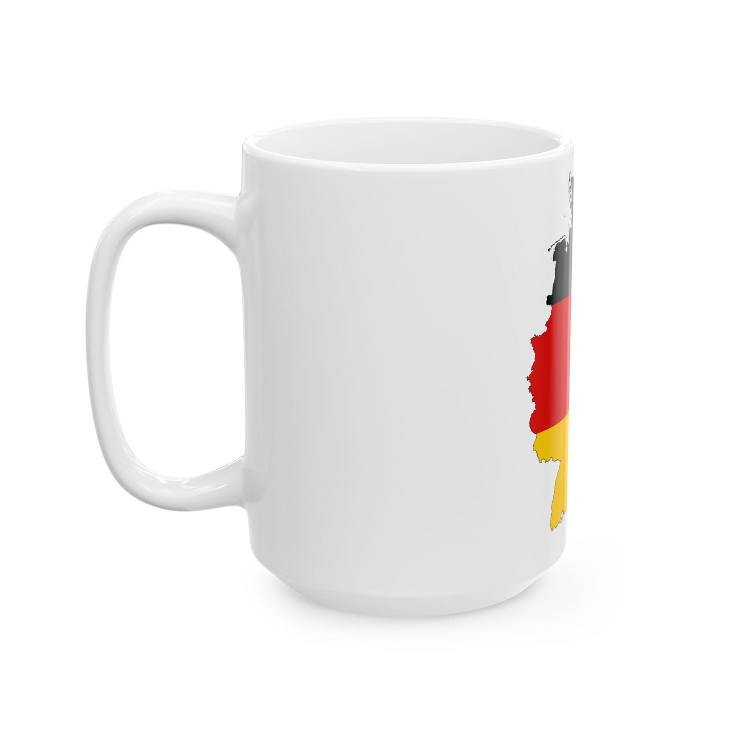 Germany-Flagmap (Germany) White Coffee Mug-Go Mug Yourself