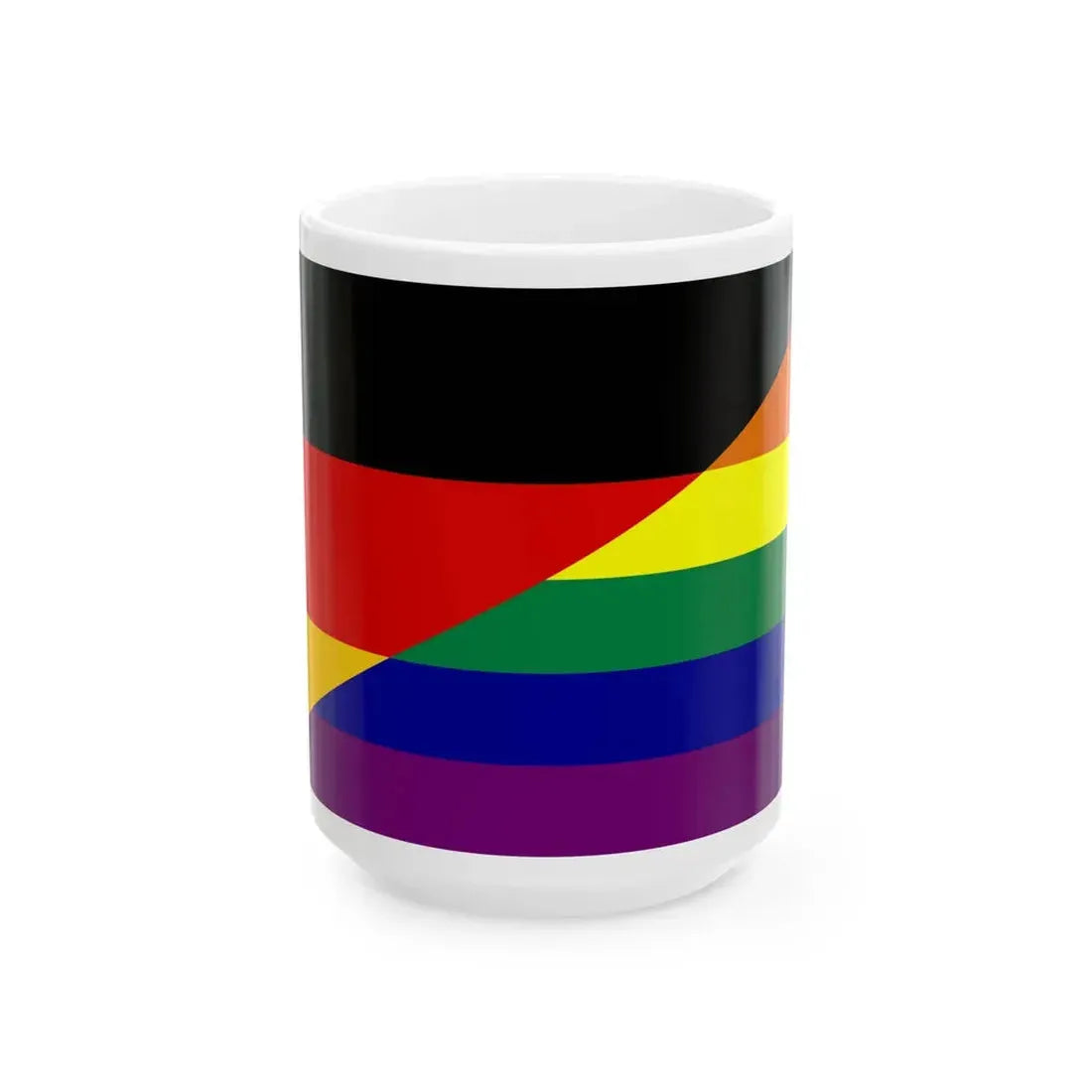 Germany Gay flag (Germany) White Coffee Mug 15oz - Go Mug Yourself