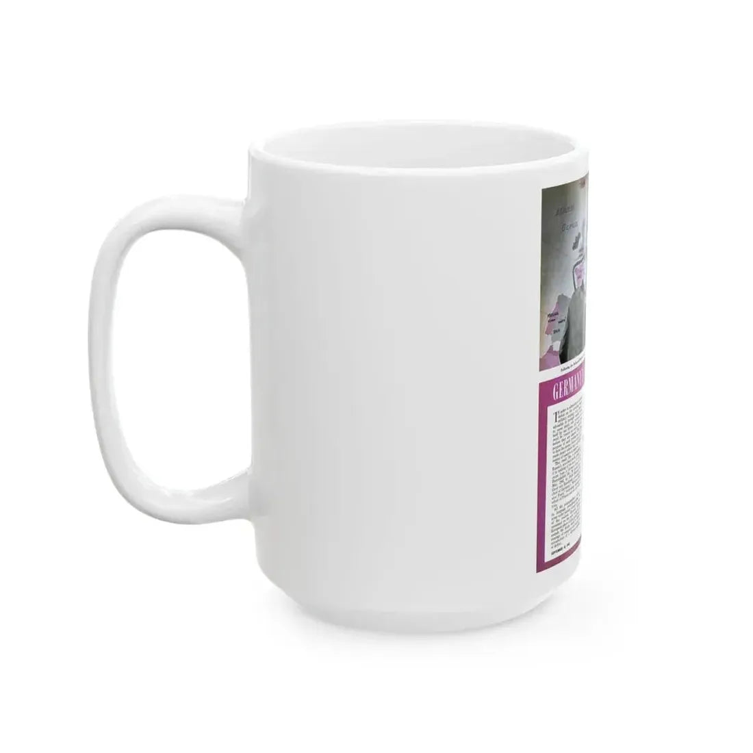 Germany's Strategy of Defeat, Liberty, September 18, 1943 - White Coffee Mug - Go Mug Yourself