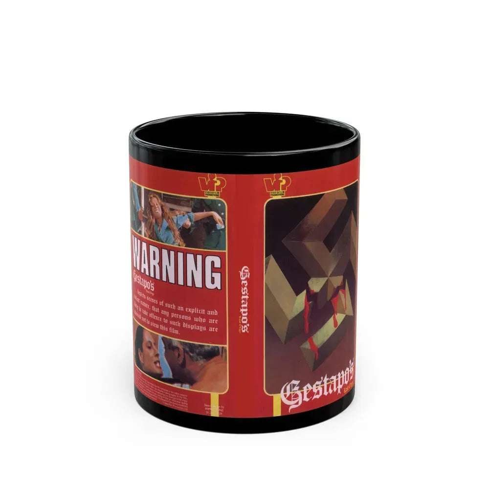 GESTAPOS (VHS COVER) - Black Coffee Mug 11oz - Go Mug Yourself