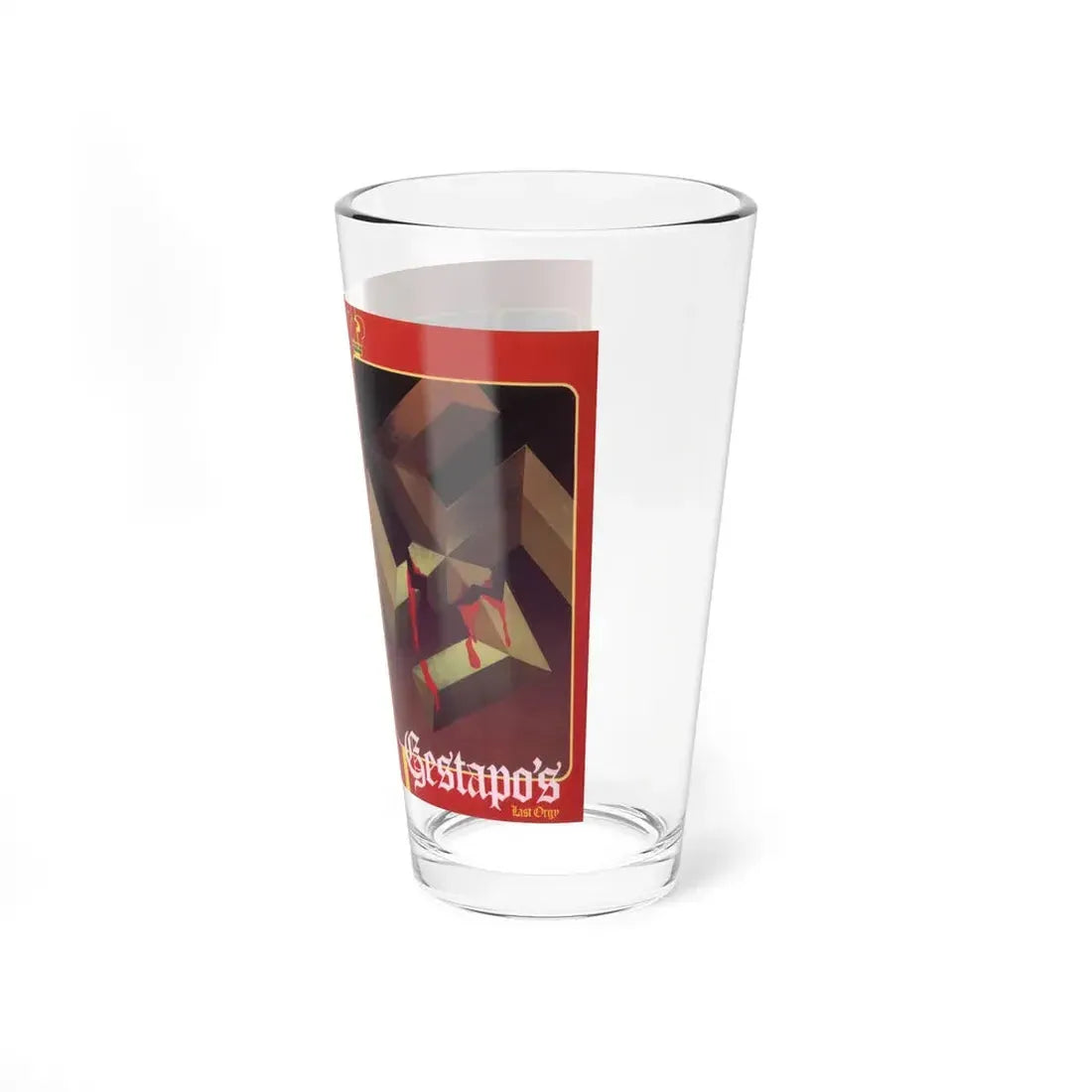 GESTAPOS (VHS COVER) Pint Glass 16oz - Go Mug Yourself