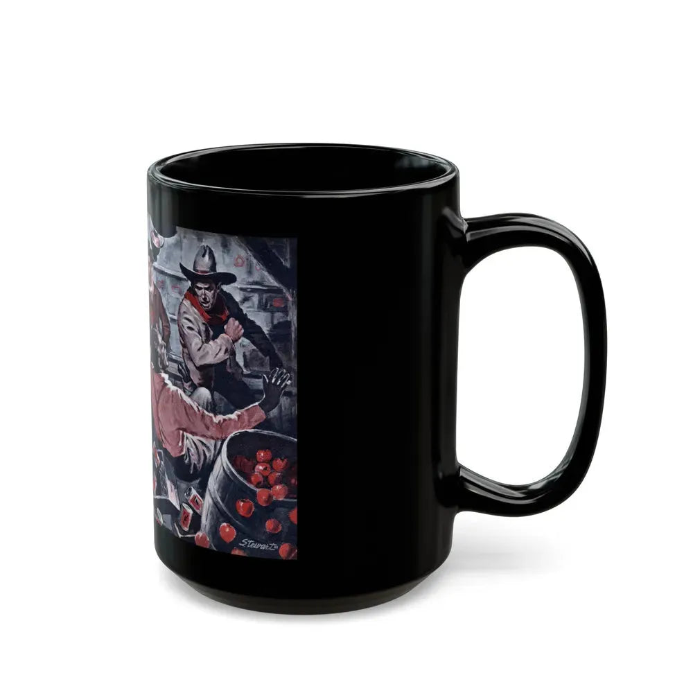 Get Me a Gun, Cavalier magazine, January 1953 - Black Coffee Mug - Go Mug Yourself