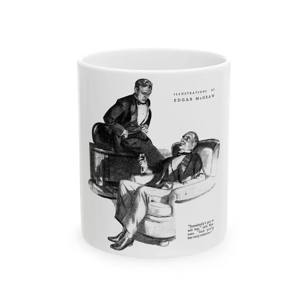 Getaway Money (2), Liberty magazine, February 2, 1935 - White Coffee Mug 11oz - Go Mug Yourself