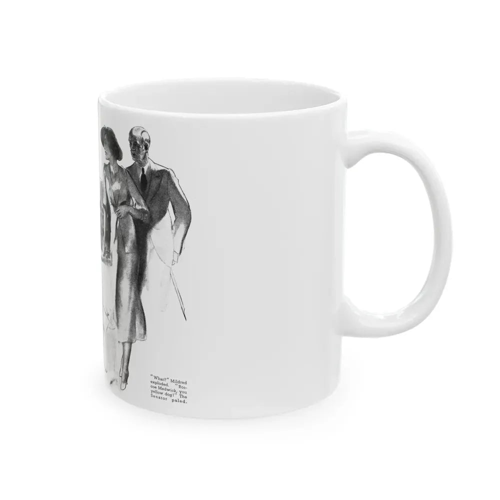 Getaway Money, Liberty magazine, February 16, 1935 - White Coffee Mug - Go Mug Yourself