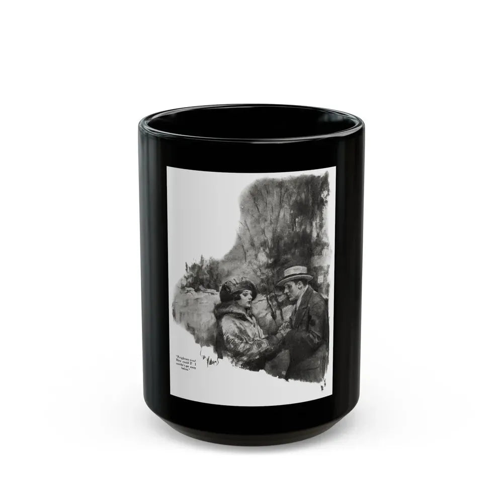 Getting Married (3), Redbook magazine, December 1926 - Black Coffee Mug 15oz - Go Mug Yourself