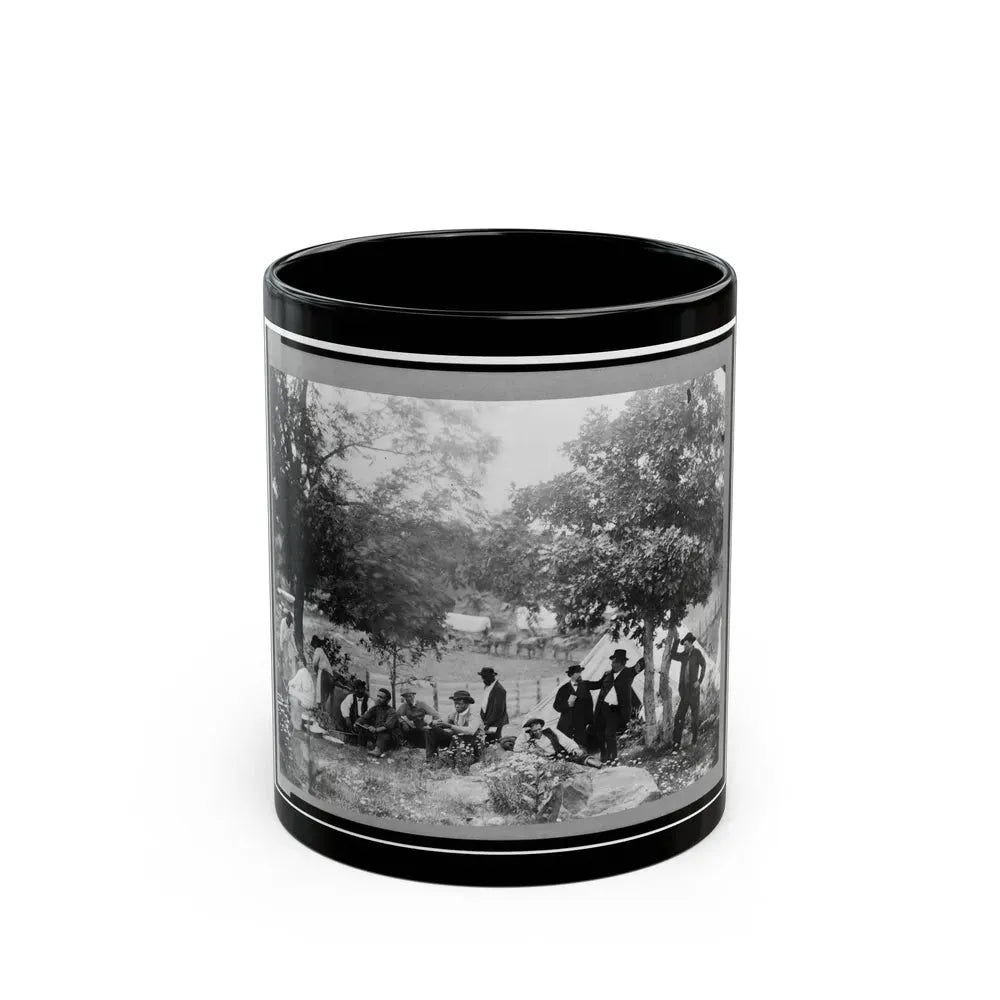Gettysburg Camp Of Captain Huft (U.S. Civil War) Black Coffee Mug 11oz - Go Mug Yourself