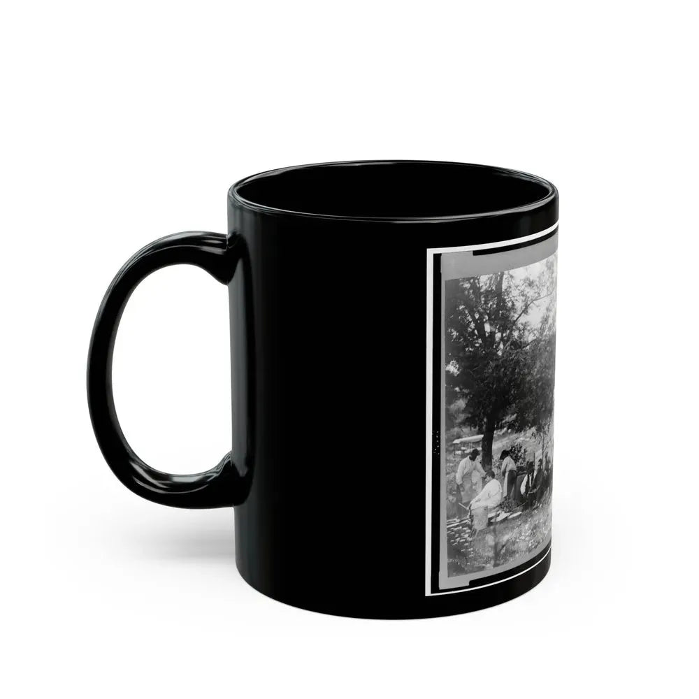 Gettysburg Camp Of Captain Huft (U.S. Civil War) Black Coffee Mug - Go Mug Yourself