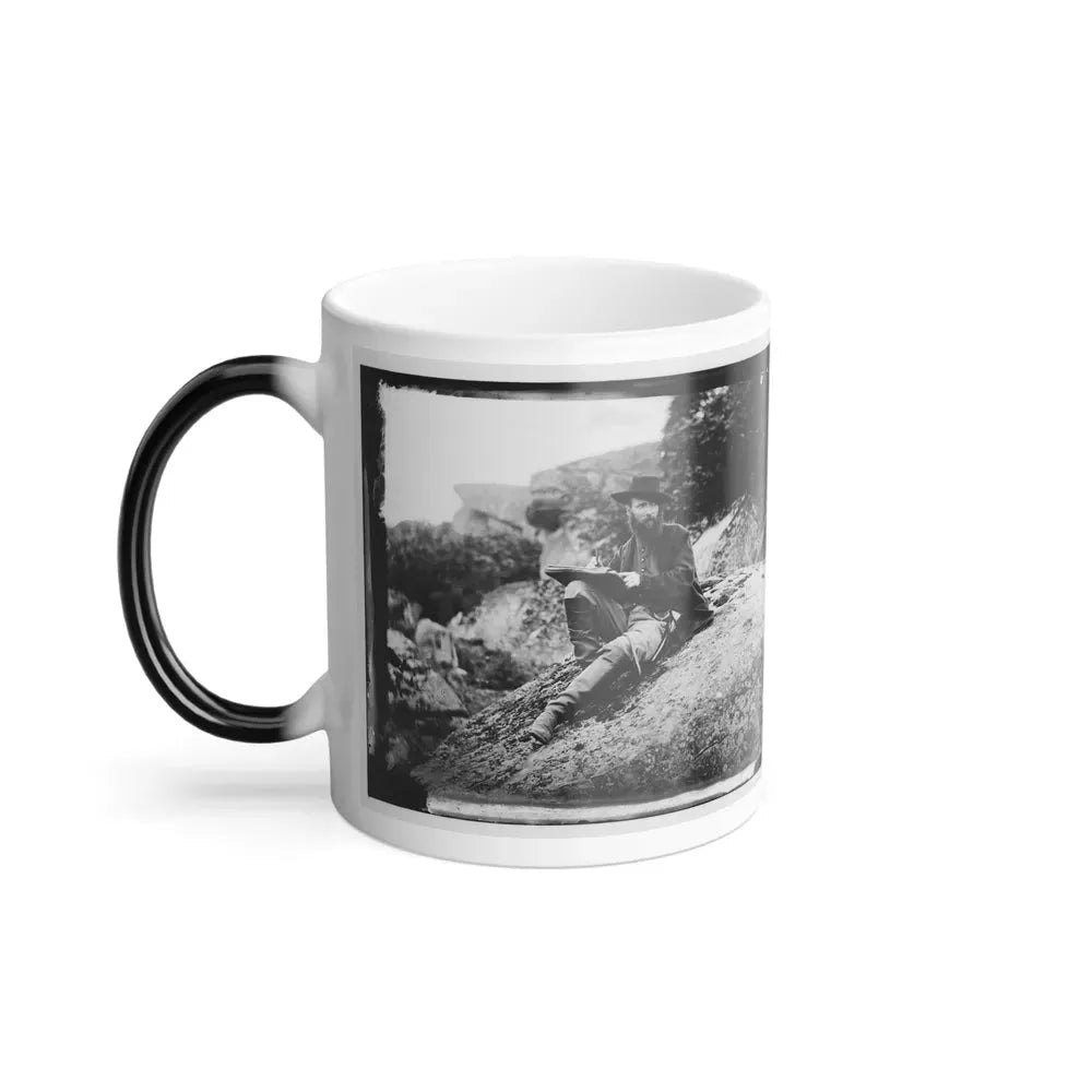 Gettysburg, Pa. Alfred R. Waud, Artist of Harper's Weekly, Sketching on Battlefield (U.S. Civil War) Color Changing Coffee Mug 11oz - Go Mug Yourself