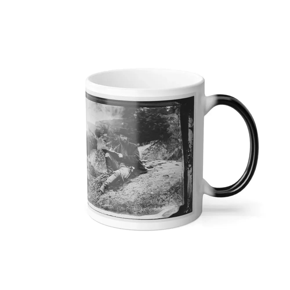 Gettysburg, Pa. Alfred R. Waud, Artist of Harper's Weekly, Sketching on Battlefield (U.S. Civil War) Color Changing Coffee Mug 11oz - Go Mug Yourself