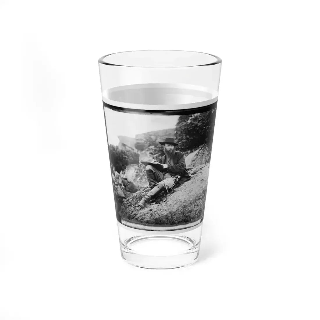 Gettysburg, Pa. Alfred R. Waud, Artist Of Harper's Weekly, Sketching On Battlefield (U.S. Civil War) Pint Glass 16oz - Go Mug Yourself