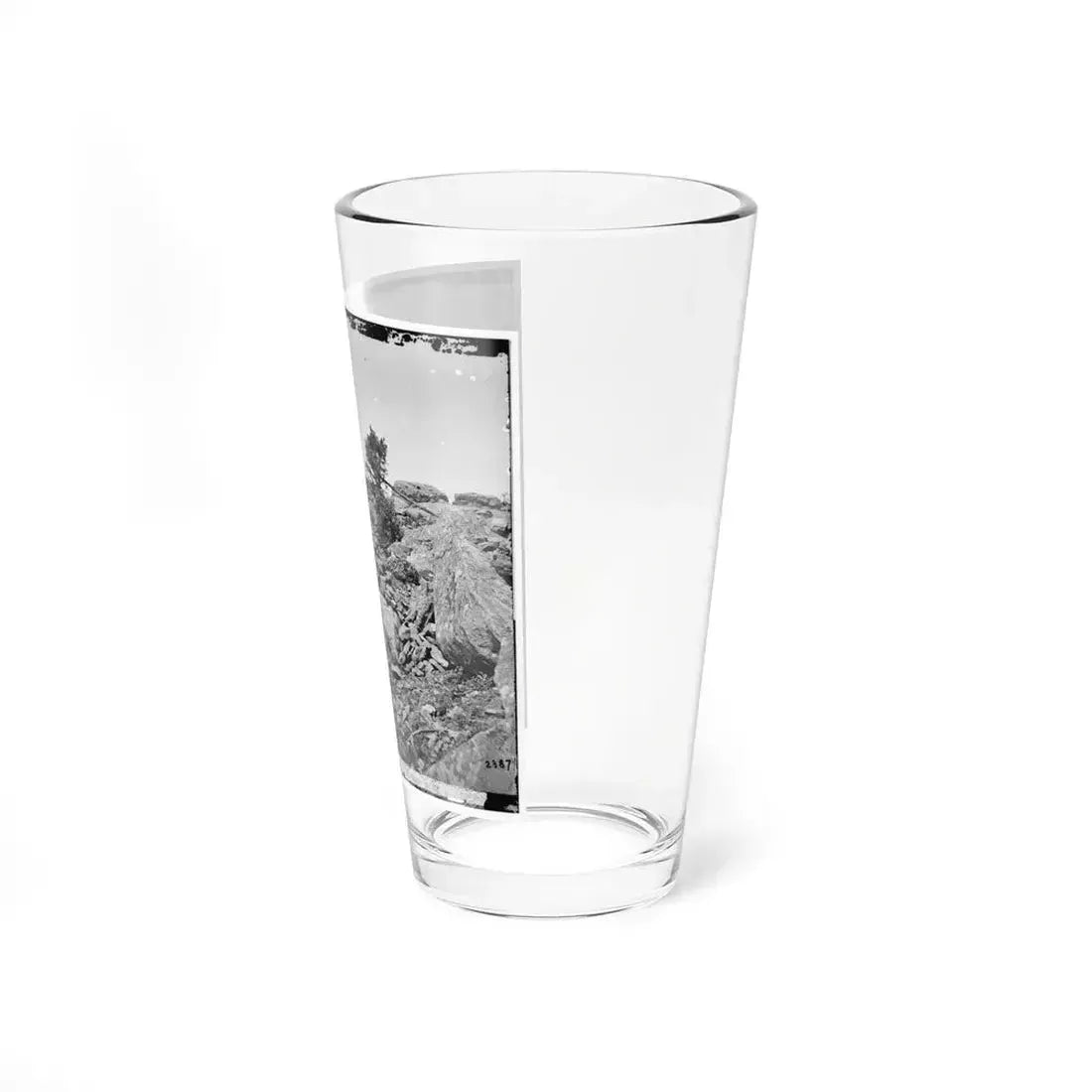Gettysburg, Pa. Breastworks On Left Wing Of The Federal Line (U.S. Civil War) Pint Glass 16oz - Go Mug Yourself