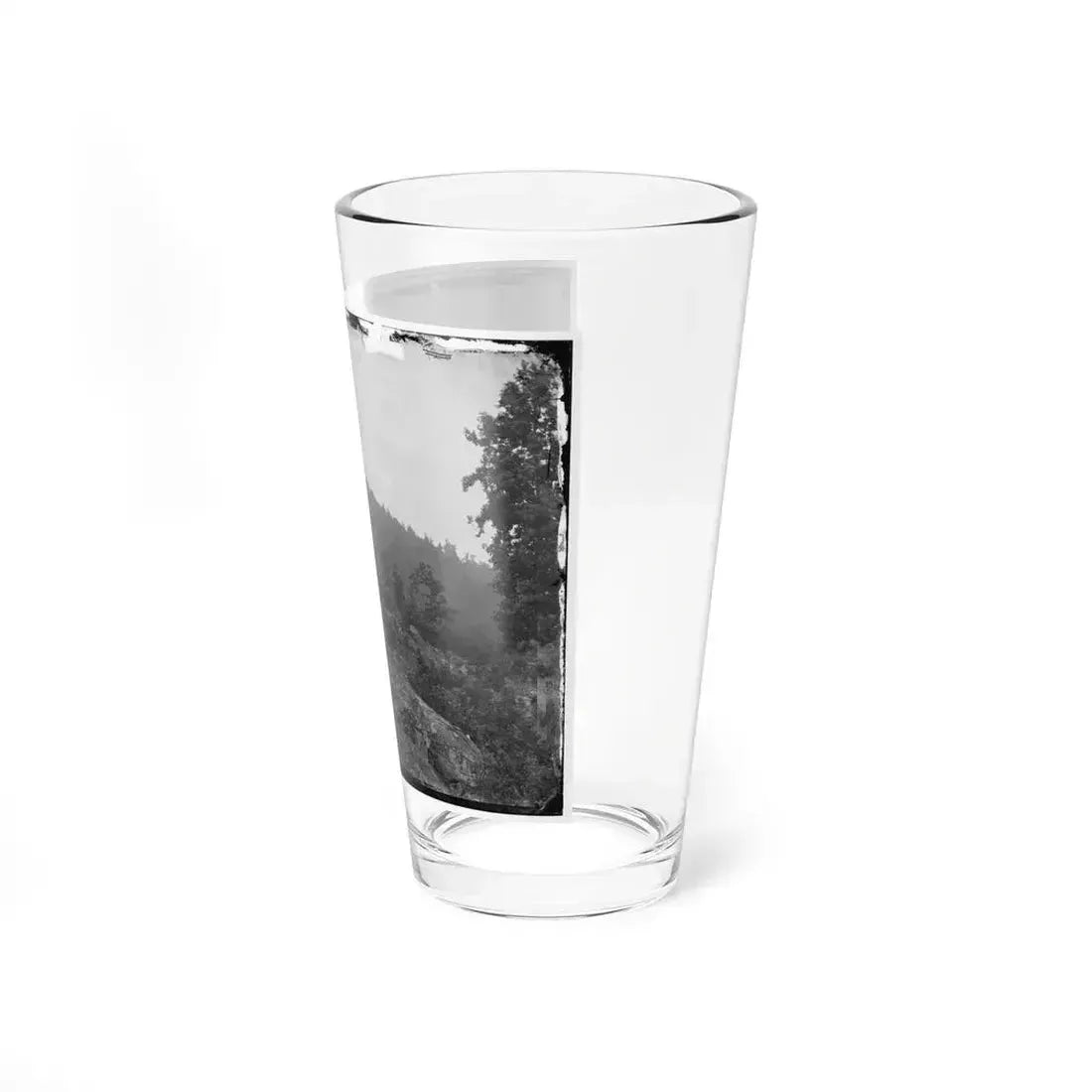 Gettysburg, Pa. Breastworks On Little Round Top; Round Top In Distance (U.S. Civil War) Pint Glass 16oz - Go Mug Yourself