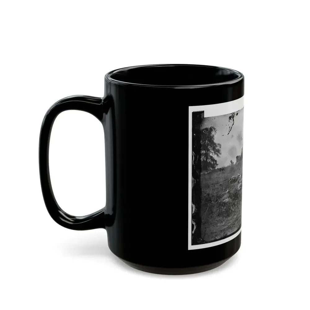 Gettysburg, Pa. Confederate Dead At The Edge Of The Rose Woods, July 5, 1863 (U.S. Civil War) Black Coffee Mug - Go Mug Yourself