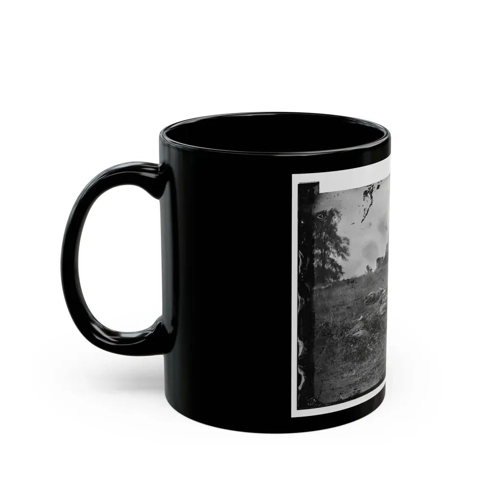 Gettysburg, Pa. Confederate Dead At The Edge Of The Rose Woods, July 5, 1863 (U.S. Civil War) Black Coffee Mug - Go Mug Yourself
