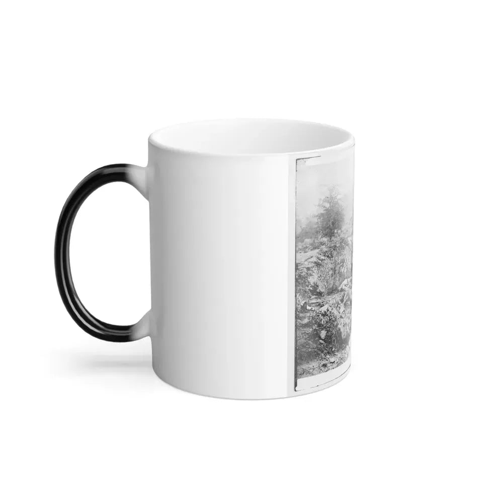 Gettysburg, Pa. Dead Confederate Soldiers in the Slaughter Pen at the Foot of Little Round Top (U.S. Civil War) Color Changing Coffee Mug 11oz - Go Mug Yourself