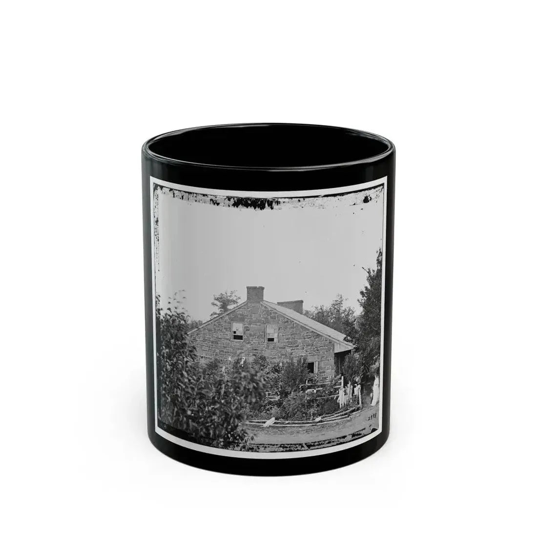 Gettysburg, Pa. Headquarters Of Gen. Robert E. Lee On The Chambersburg Pike (U.S. Civil War) Black Coffee Mug 11oz - Go Mug Yourself