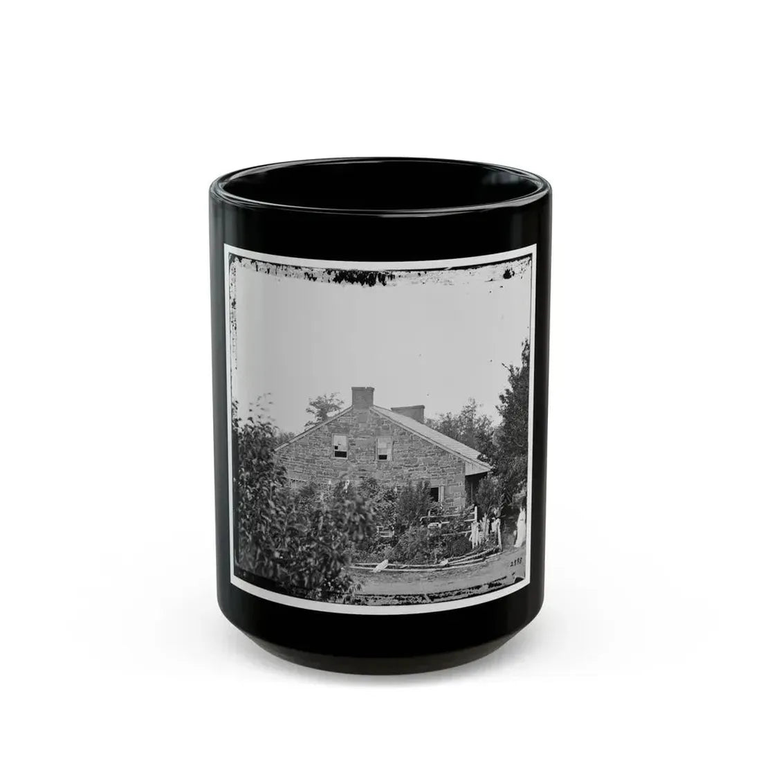 Gettysburg, Pa. Headquarters Of Gen. Robert E. Lee On The Chambersburg Pike (U.S. Civil War) Black Coffee Mug 15oz - Go Mug Yourself