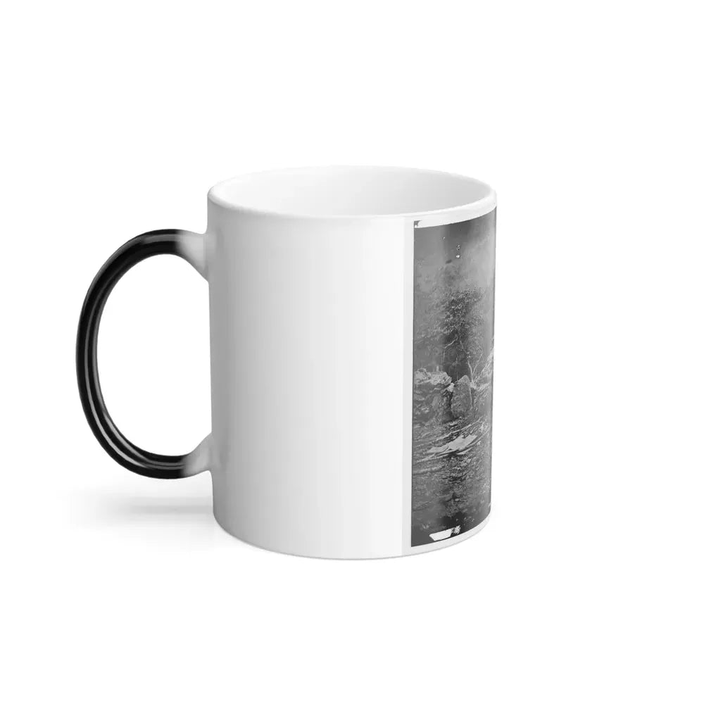 Gettysburg, Pa. Interior View of Breastworks on Extreme Left of the Federal Line (U.S. Civil War) Color Changing Coffee Mug 11oz - Go Mug Yourself