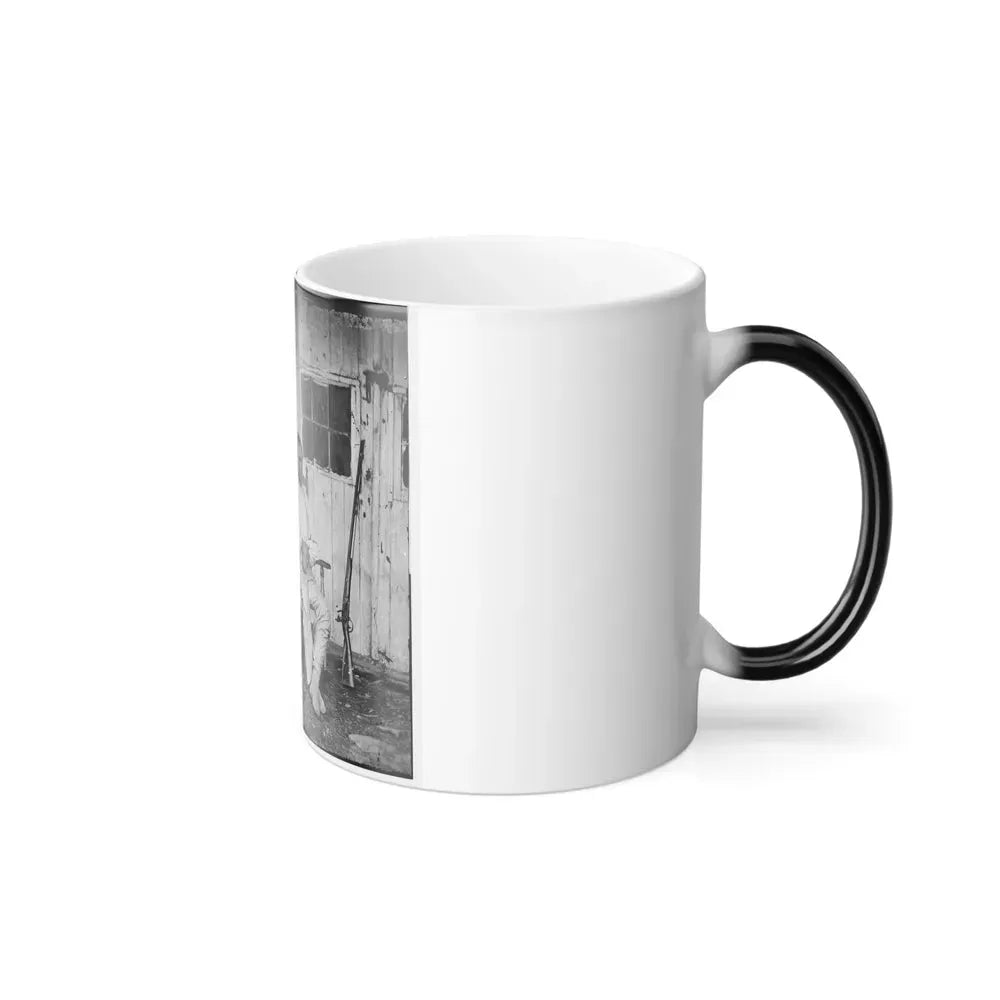 Gettysburg, Pa. John L. Burns, the Old Hero of Gettysburg, With Gun and Crutches (U.S. Civil War) Color Changing Coffee Mug 11oz - Go Mug Yourself