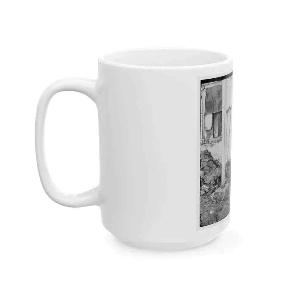Gettysburg, Pa. John L. Burns, The Old Hero Of Gettysburg, With Gun And Crutches (U.S. Civil War) White Coffee Mug - Go Mug Yourself