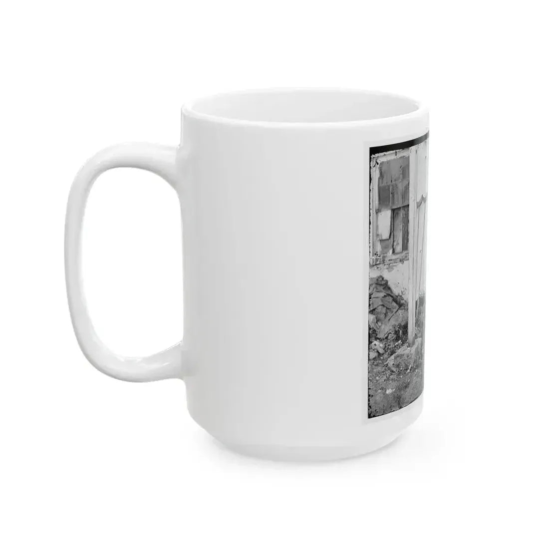 Gettysburg, Pa. John L. Burns, The Old Hero Of Gettysburg, With Gun And Crutches (U.S. Civil War) White Coffee Mug - Go Mug Yourself