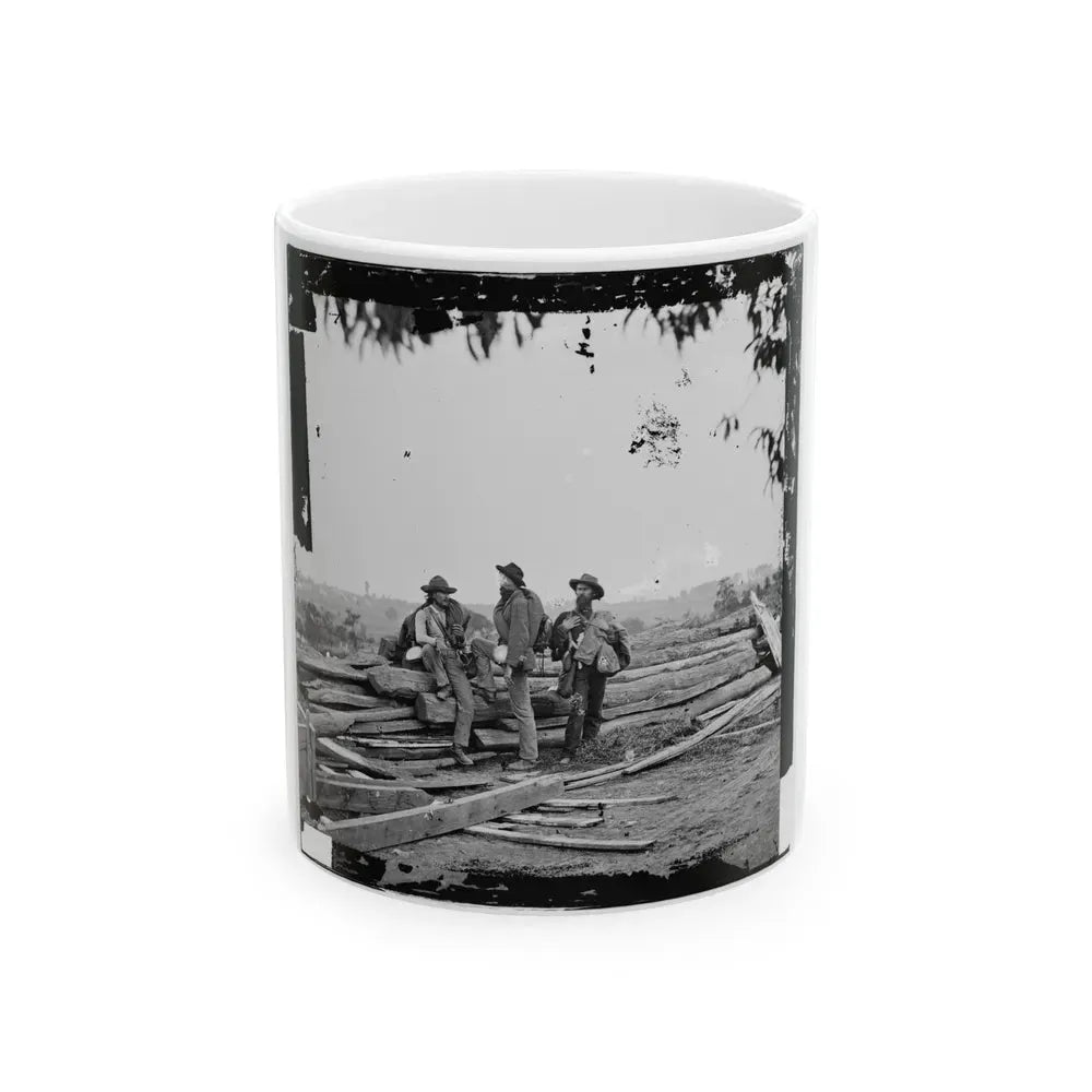 Gettysburg, Pa. Three Confederate Prisoners (U.S. Civil War) White Coffee Mug 11oz - Go Mug Yourself