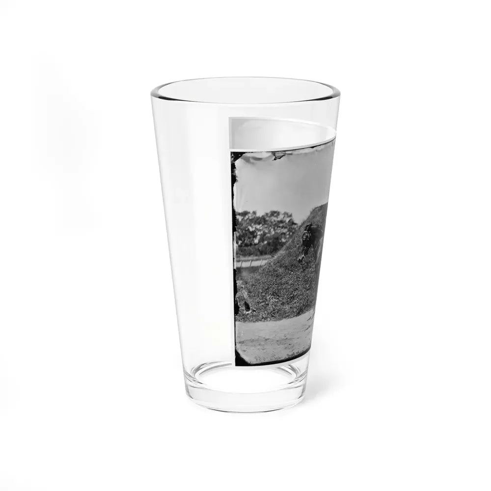 Gettysburg, Pennsylvania. Lt. Col. Samuel K. Schwenk, 50th Pennsylvania Infantry (Seated On Horse) (U.S. Civil War) Pint Glass 16oz - Go Mug Yourself