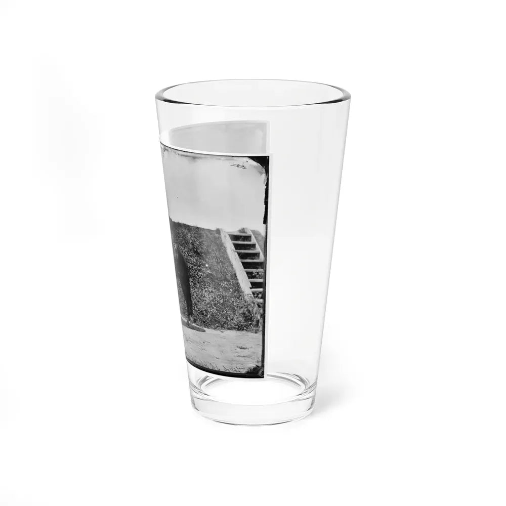 Gettysburg, Pennsylvania. Lt. Col. Samuel K. Schwenk, 50th Pennsylvania Infantry (Seated On Horse) (U.S. Civil War) Pint Glass 16oz - Go Mug Yourself