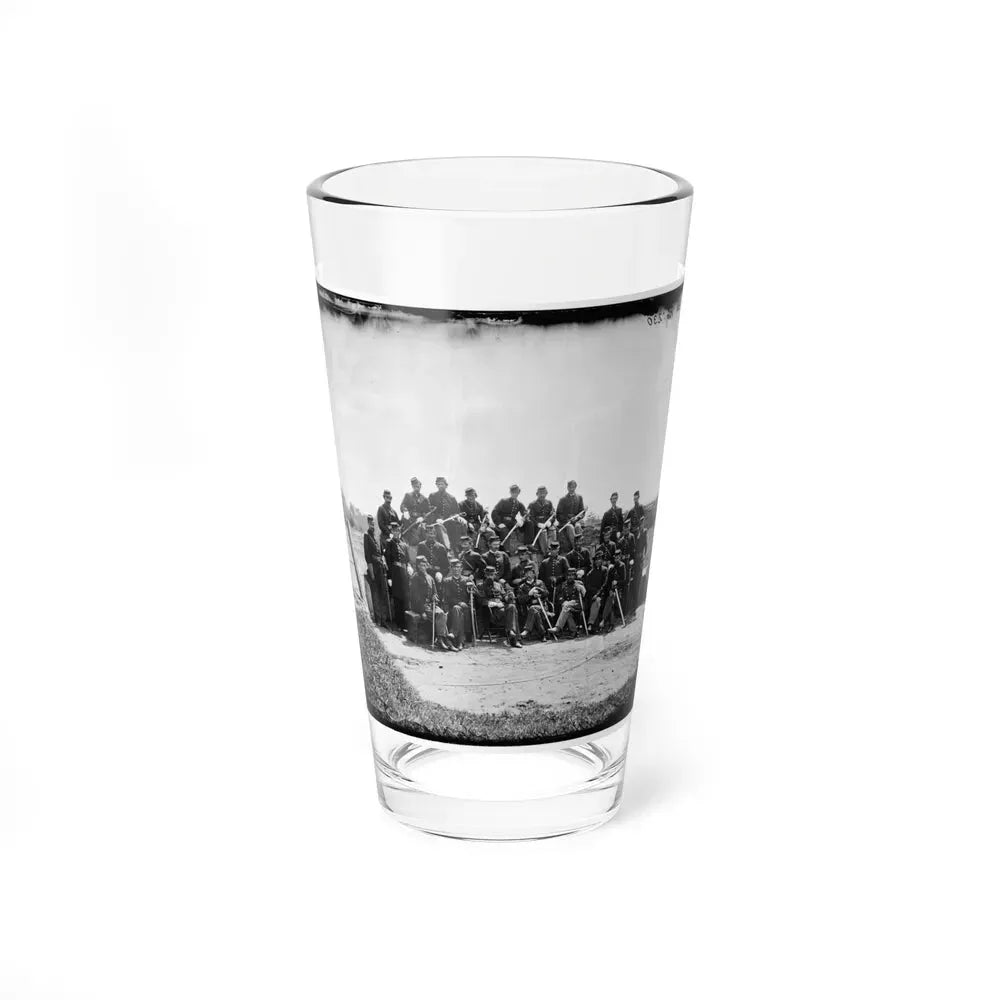 Gettysburg, Pennsylvania. Officers Of 50th Regiment Pennsylvania Infantry (U.S. Civil War) Pint Glass 16oz 16oz - Go Mug Yourself
