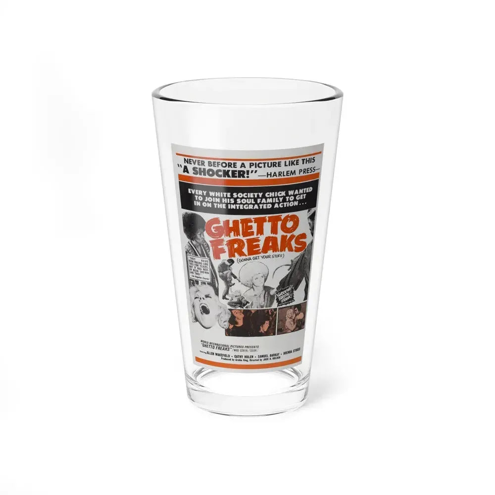 GHETTO FREAKS 1970 Movie Poster - Pint Glass 16oz 16oz - Go Mug Yourself