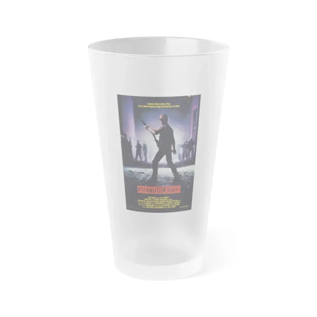 GHETTOBLASTER 1989 Movie Poster - Frosted Pint Glass 16oz 16oz Frosted - Go Mug Yourself