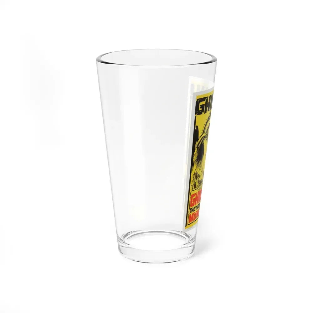 GHIDRAH THE THREE HEADED MONSTER GODZILLA 1964 Movie Poster - Pint Glass 16oz - Go Mug Yourself