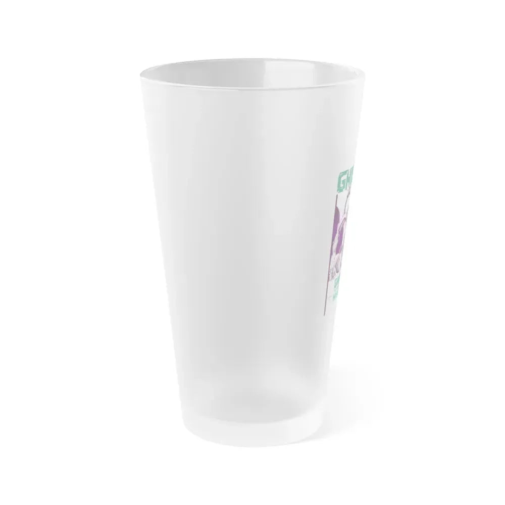 GHIDRAH THE THREE HEADED MONSTER GODZILLA (2) 1964 Movie Poster - Frosted Pint Glass 16oz - Go Mug Yourself