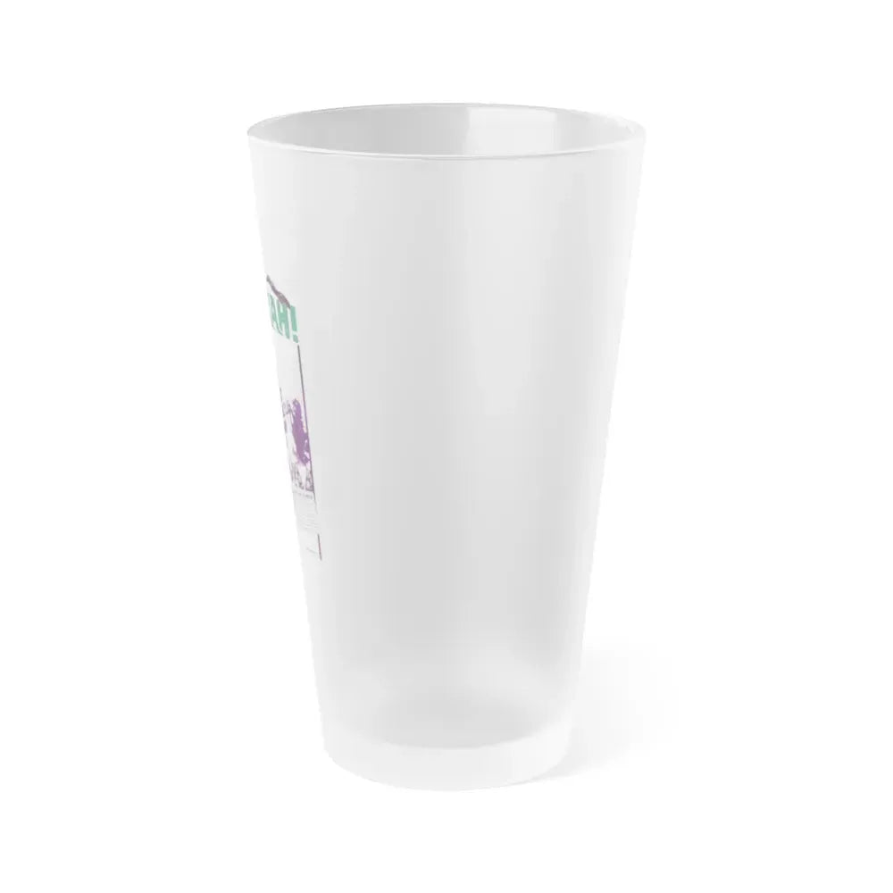 GHIDRAH THE THREE HEADED MONSTER GODZILLA (2) 1964 Movie Poster - Frosted Pint Glass 16oz - Go Mug Yourself