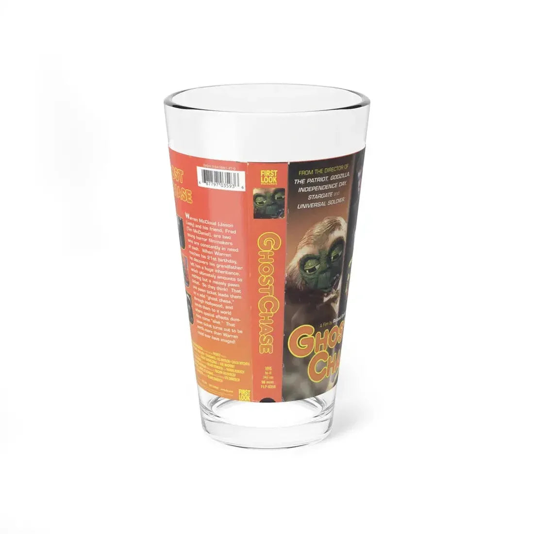 GHOST CHASE (VHS COVER) Pint Glass 16oz 16oz - Go Mug Yourself
