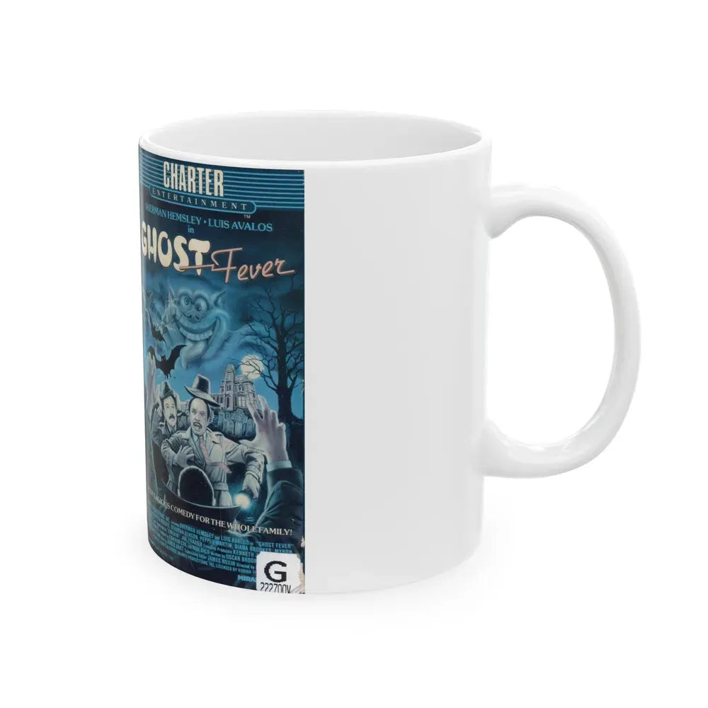 GHOST FEVER (VHS COVER) - White Coffee Mug - Go Mug Yourself