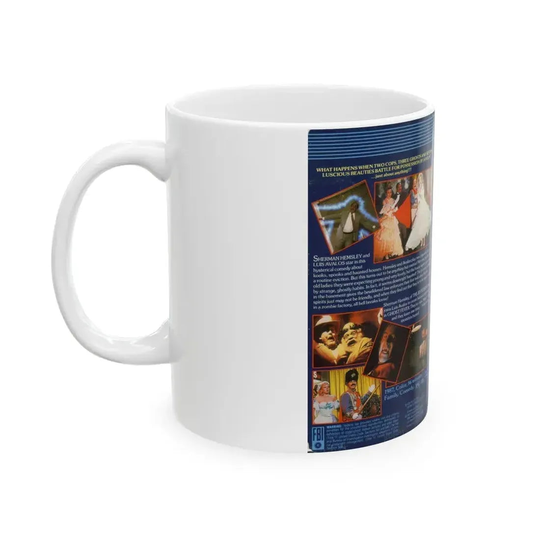 GHOST FEVER (VHS COVER) - White Coffee Mug - Go Mug Yourself
