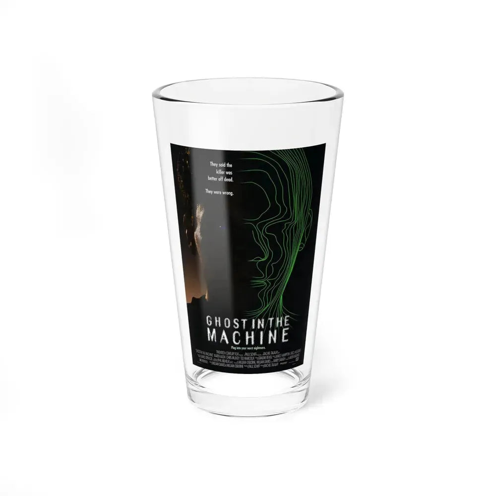 GHOST IN THE MACHINE 1993 Movie Poster - Pint Glass 16oz 16oz - Go Mug Yourself