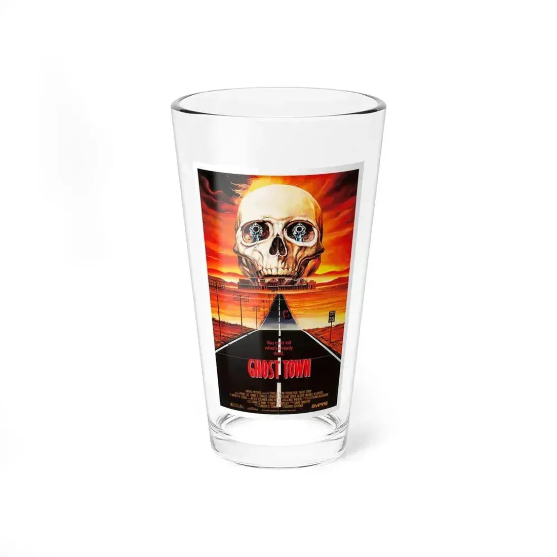 GHOST TOWN 1988 Movie Poster - Pint Glass 16oz 16oz - Go Mug Yourself