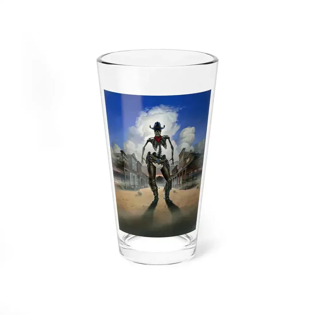 GHOST TOWN (TEASER 2) 1988 Movie Poster - Pint Glass 16oz 16oz - Go Mug Yourself