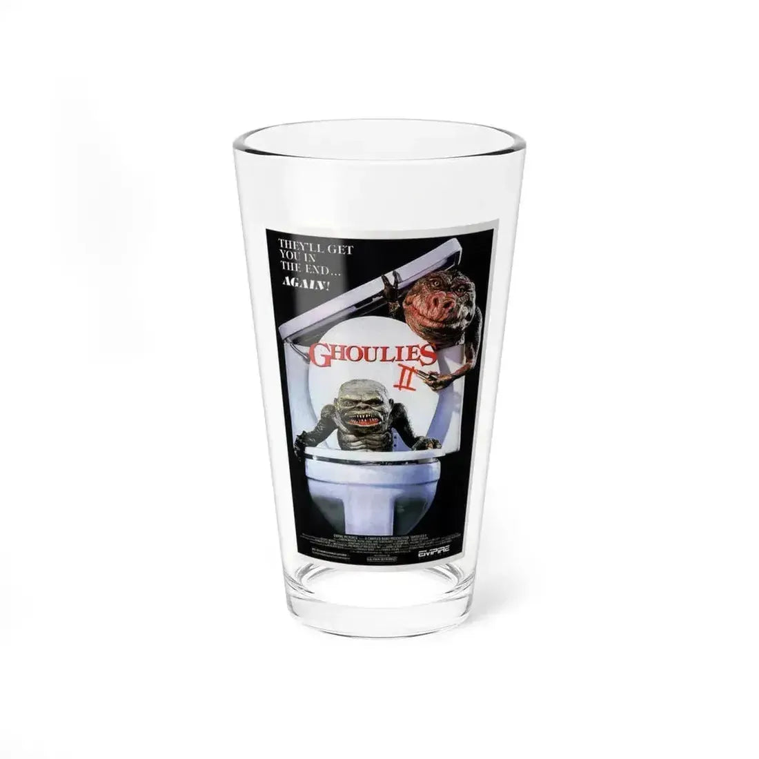 GHOULIES II 1988 Movie Poster - Pint Glass 16oz 16oz - Go Mug Yourself