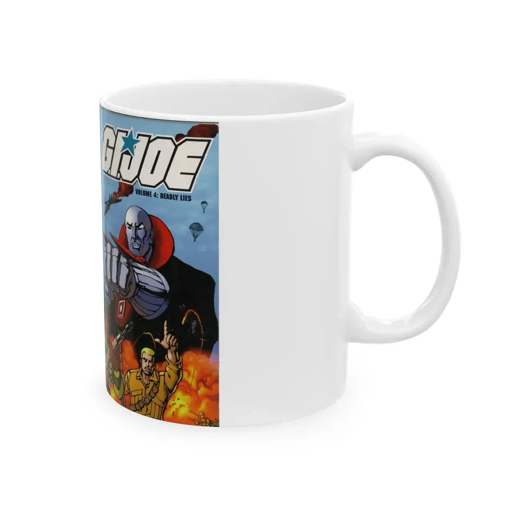 GI JOE DEADLY LIES (VHS COVER) - White Coffee Mug - Go Mug Yourself