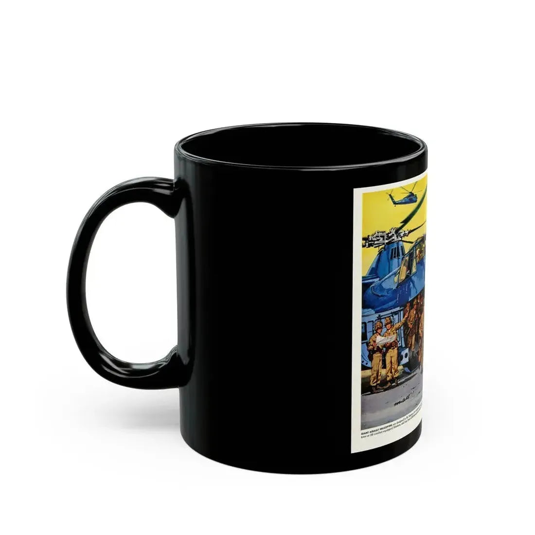 Giant Assault Helicopters, 1956 - Black Coffee Mug - Go Mug Yourself