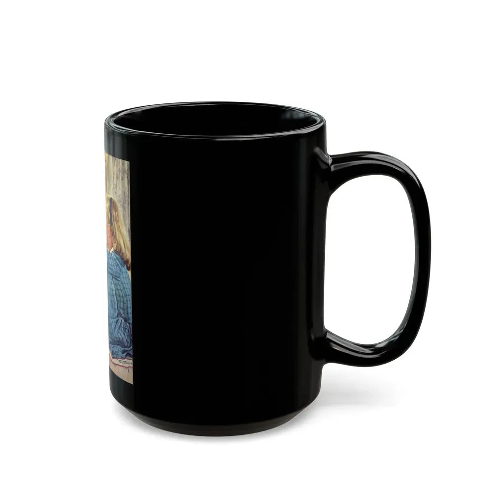 Gift Beyond Price, Redbook, January 1957 - Black Coffee Mug - Go Mug Yourself
