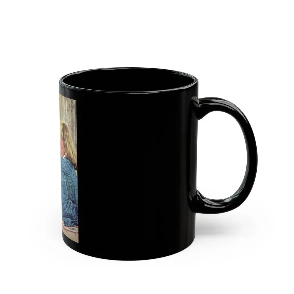 Gift Beyond Price, Redbook, January 1957 - Black Coffee Mug - Go Mug Yourself